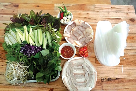 Bánh tráng cuốn thịt heo Đại Lộc Nhỏ
