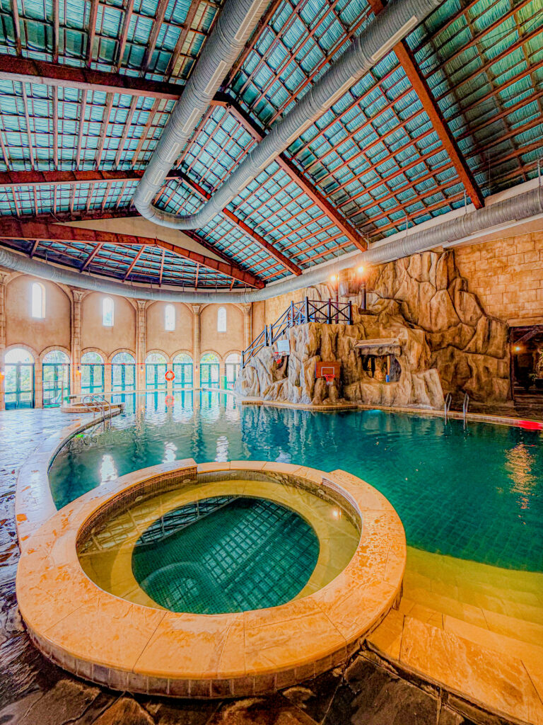 Hồ bơi nước ấm trong nhà ở độ cao 1,487m - La Piscine Swimming Pool